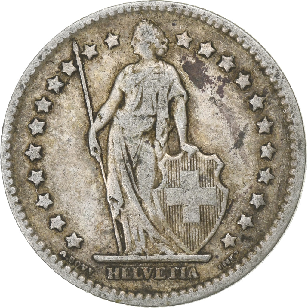 Suisse, Franc, 1907, Bern, Argent, TTB, KM:24