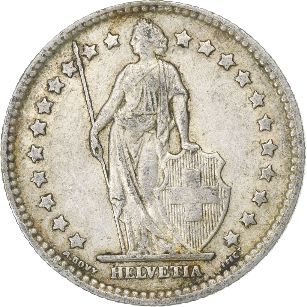 Switzerland, Franc, 1907, Bern, Silver, EF(40-45), KM:24