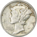 États-Unis, Dime, Mercury Dime, 1944, U.S. Mint, Argent, TB+, KM:140