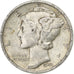 États-Unis, Dime, Mercury Dime, 1941, U.S. Mint, Argent, TB, KM:140