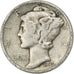 États-Unis, Dime, Mercury Dime, 1942, U.S. Mint, Argent, TB, KM:140