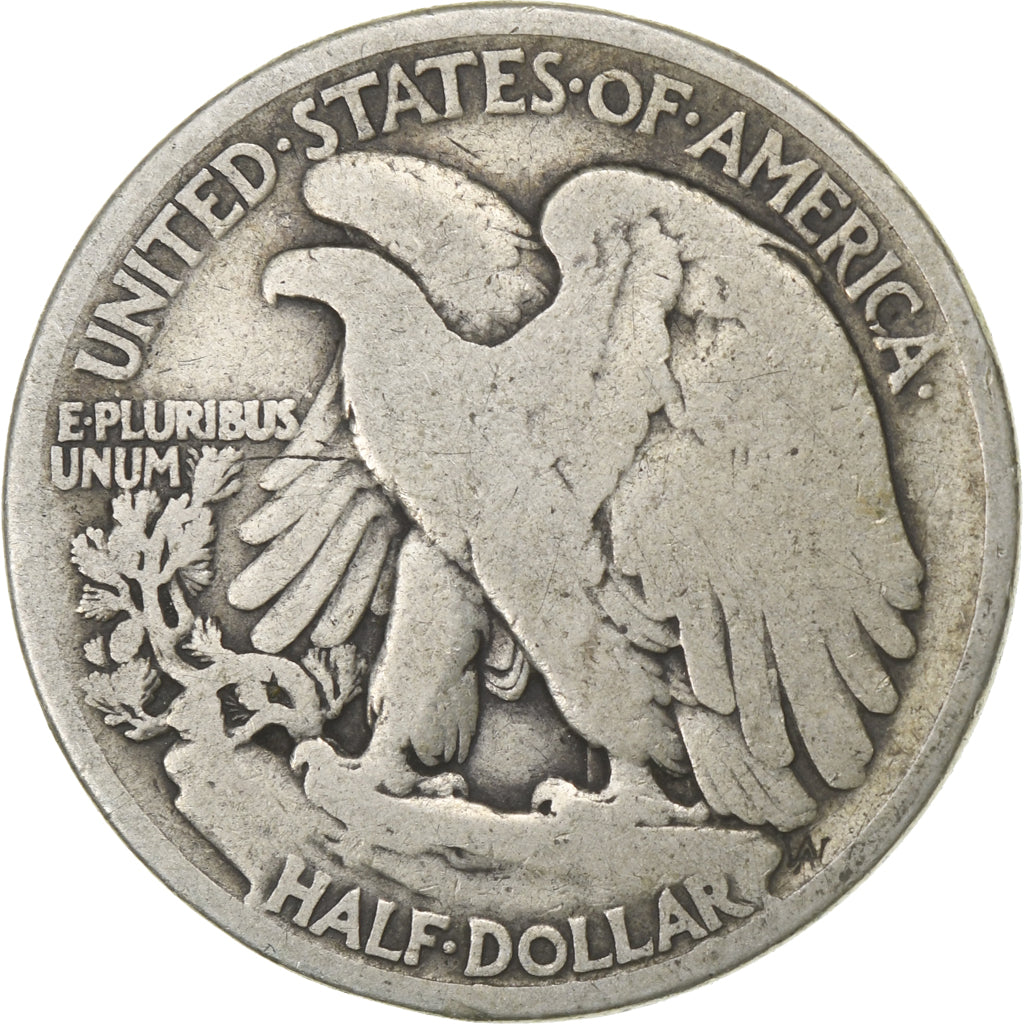 United States, Half Dollar, Walking Liberty Half Dollar, 1917, U.S. Mint