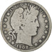 United States, Half Dollar, Barber Half Dollar, 1908, U.S. Mint, Silver