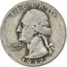 États-Unis, Quarter, Washington Quarter, 1937, U.S. Mint, Argent, B+, KM:164