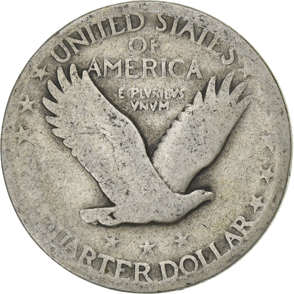 United States, Quarter, Standing Liberty Quarter, 1927, Philadelphia, Silver