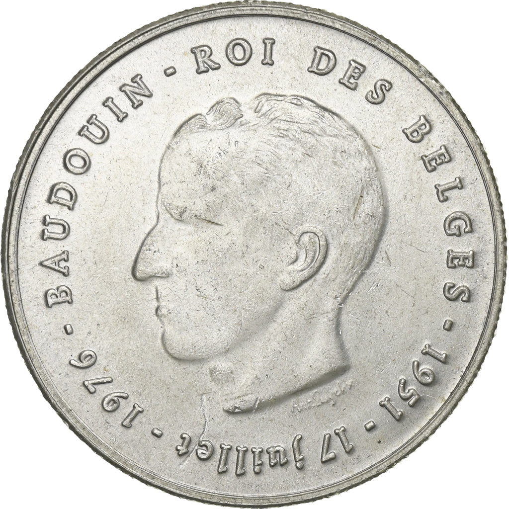België, 250 Francs, 250 Frank, 1976, Zilver, ZF, KM:157.1