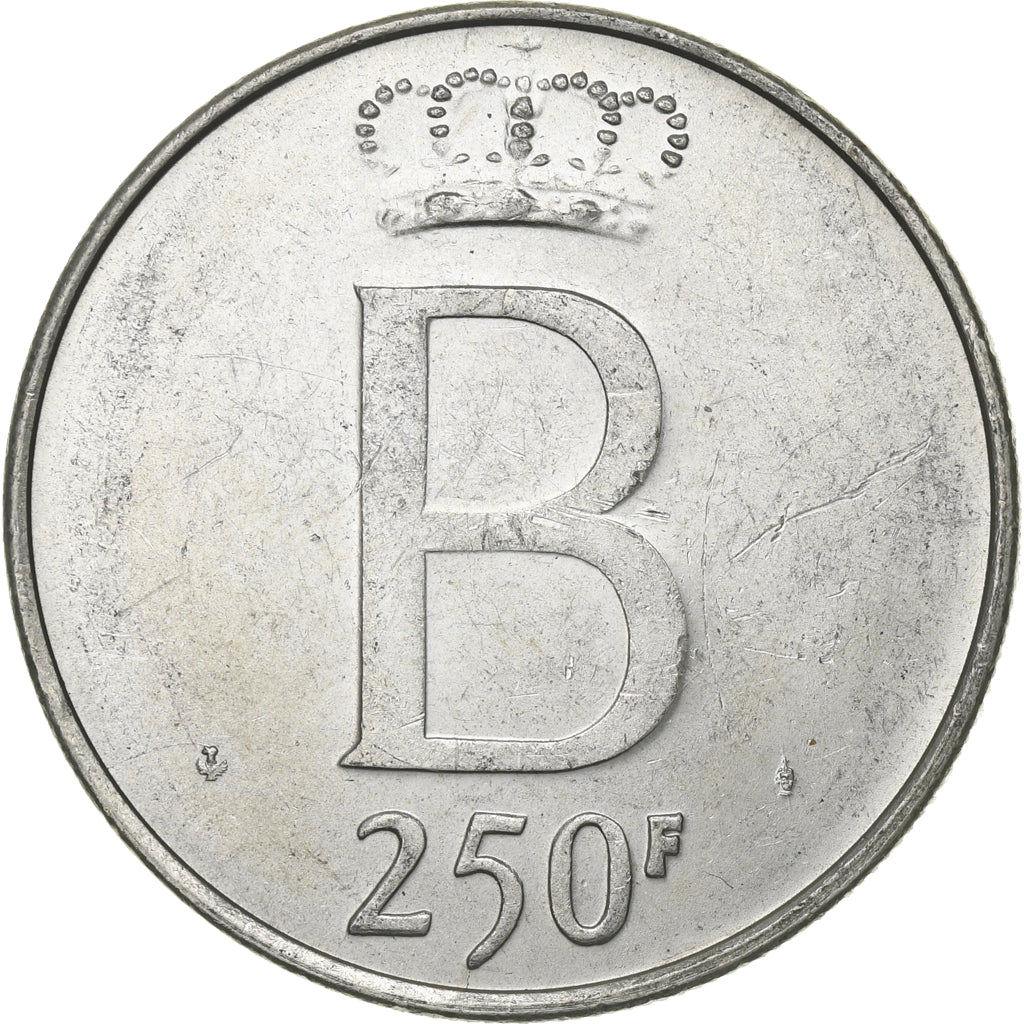 Munten, België, 250 Francs, 250 Frank, 1976, Brussels, ZF, Zilver, KM:158.1