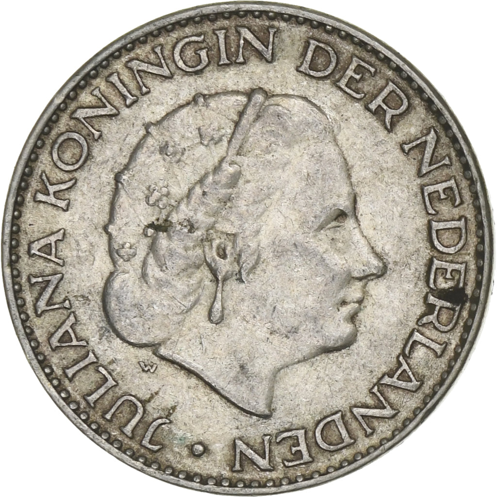 Netherlands, Juliana, Gulden, 1964, Silver, EF(40-45), KM:184