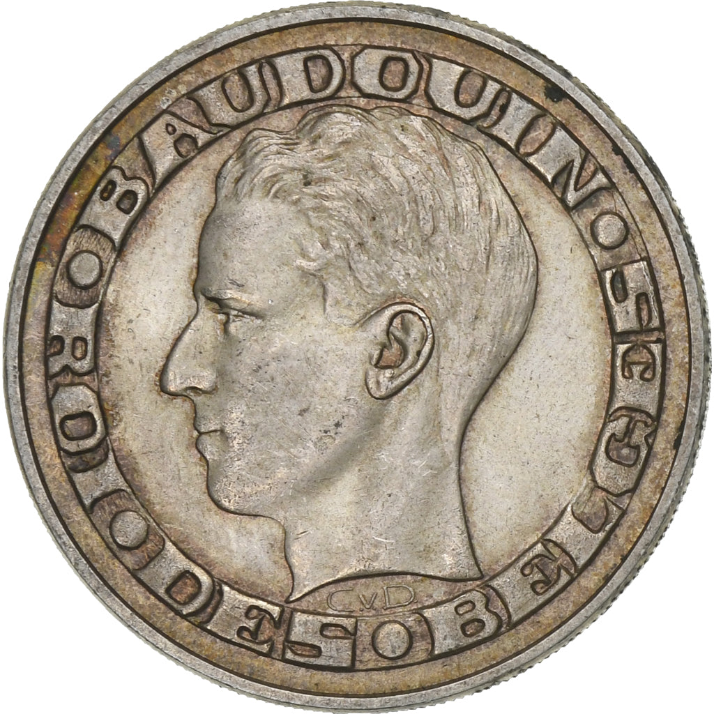 Belgium, 50 Francs, 50 Frank, 1958, Silver, VF(30-35), KM:150.1