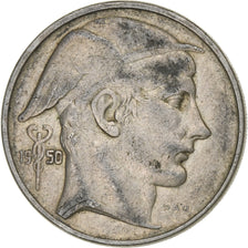 Belgium, 50 Francs, 50 Frank, 1950, Silver, VF(30-35), KM:137
