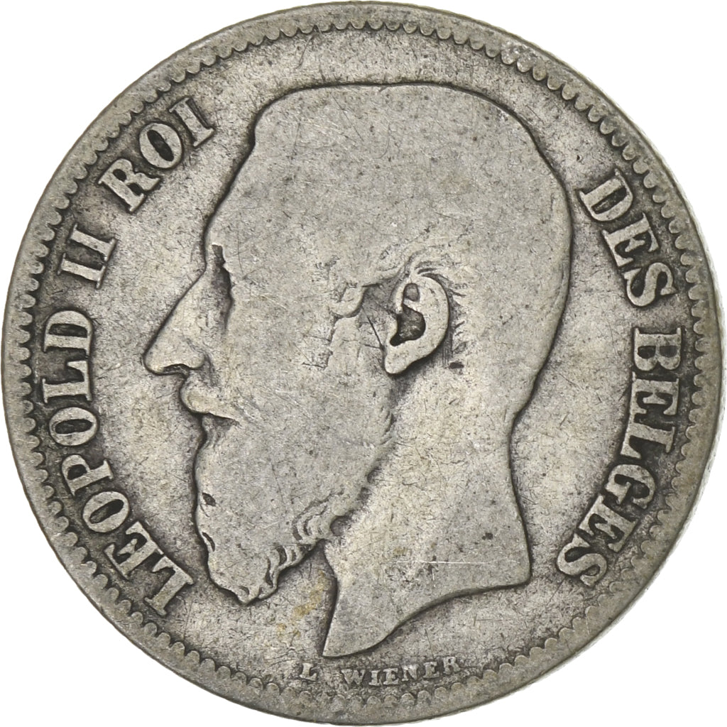 Belgien, Leopold II, 2 Francs, 1867, Brussels, Silber, SGE+, KM:30.1