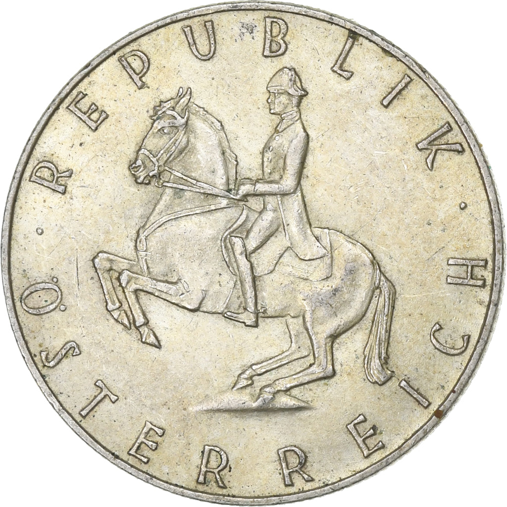 Munten, Oostenrijk, 5 Schilling, 1961, FR+, Zilver, KM:2889