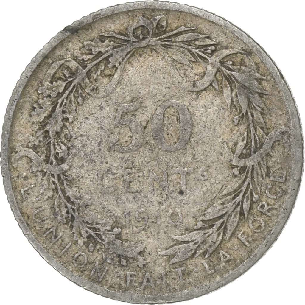 Belgio, 50 Centimes, 1910, Argento, B+, KM:71
