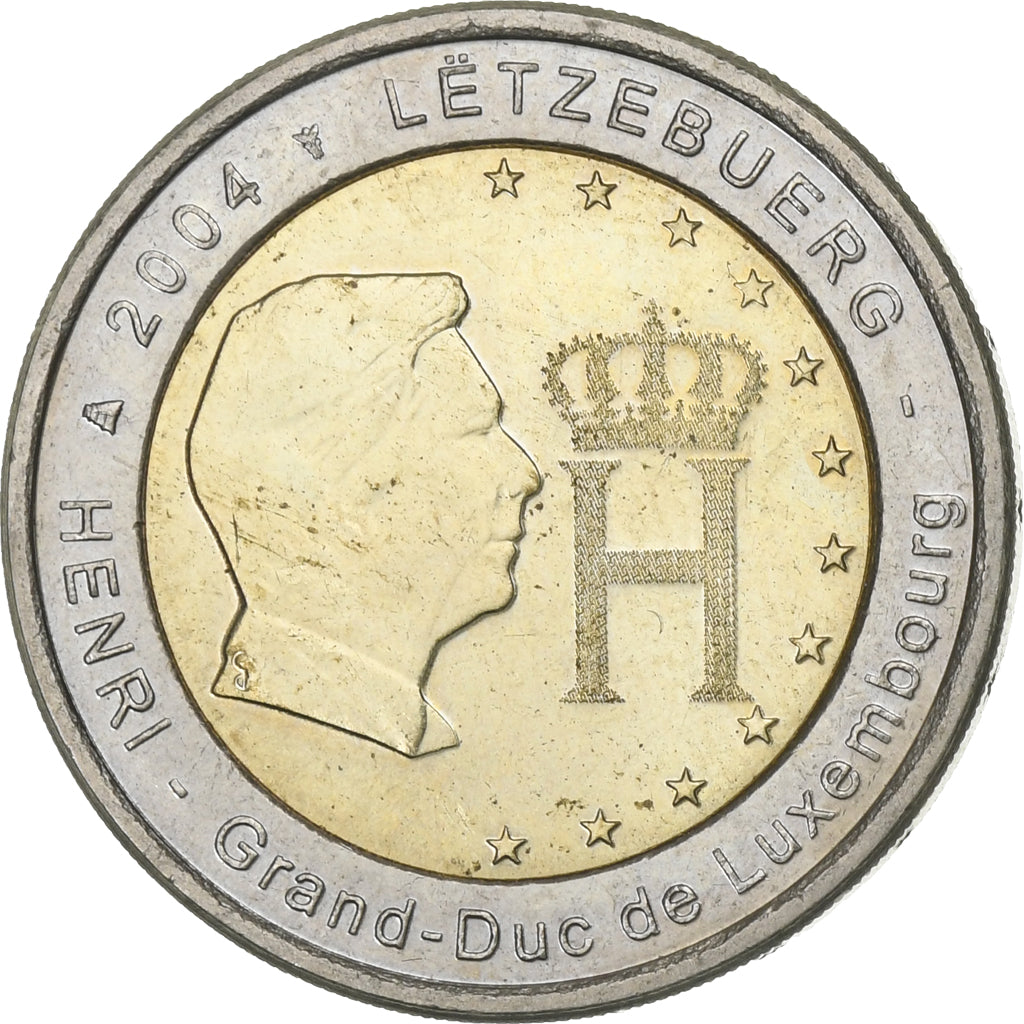 Luxembourg, Henri, 2 Euro, 2004, Utrecht, Bimétallique, SUP, KM:85