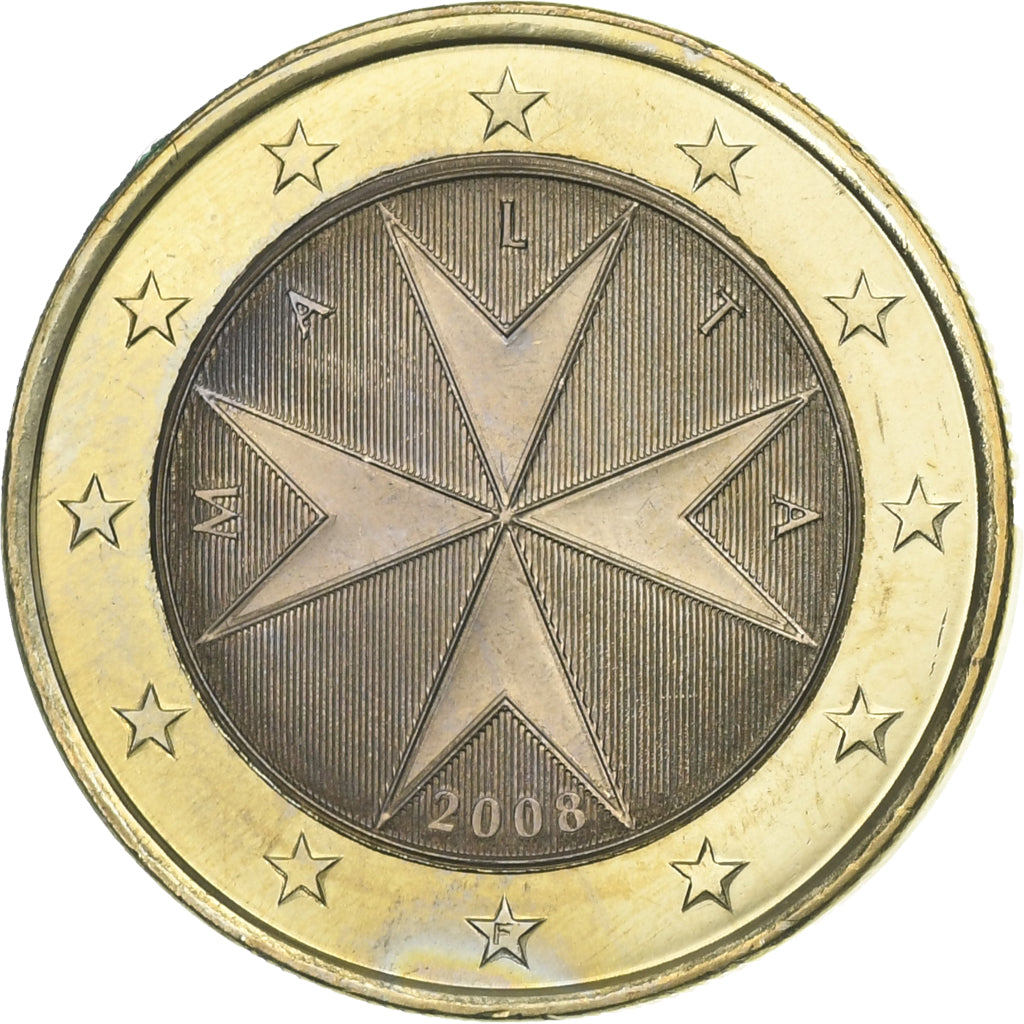 Malta, Euro, 2008, Paris, MS(64), Bi-Metallic, KM:131