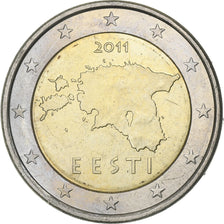 Estonia, 2 Euro, 2011, Vantaa, MS(63), Bi-Metallic, KM:68