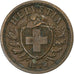 Coin, Switzerland, 2 Rappen, 1875, Bern, EF(40-45), Bronze, KM:4.1