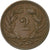 Suiza, 2 Rappen, 1893, Bern, Bronce, MBC, KM:4.1