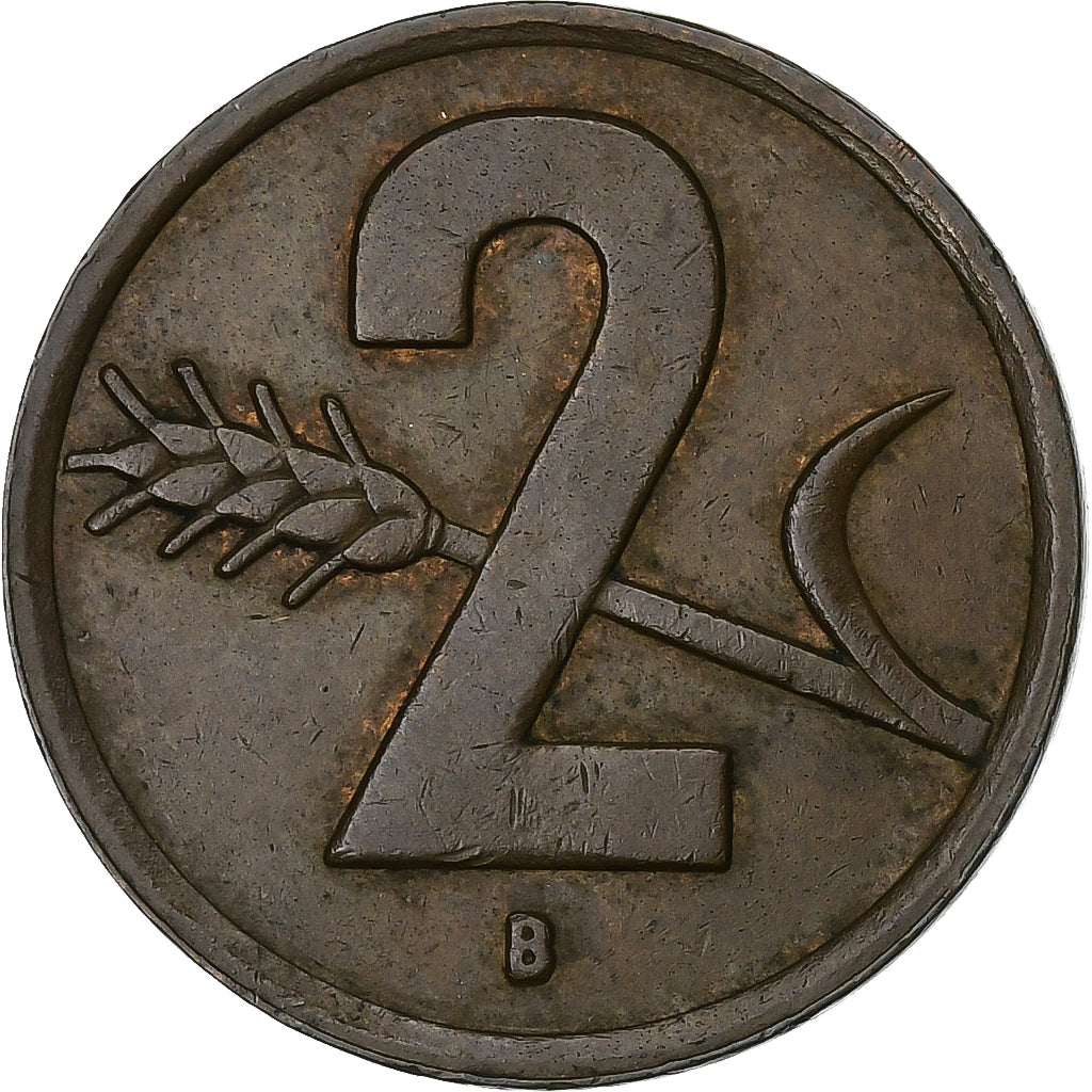Moneda, Suiza, 2 Rappen, 1951, Bern, BC+, Bronce, KM:47