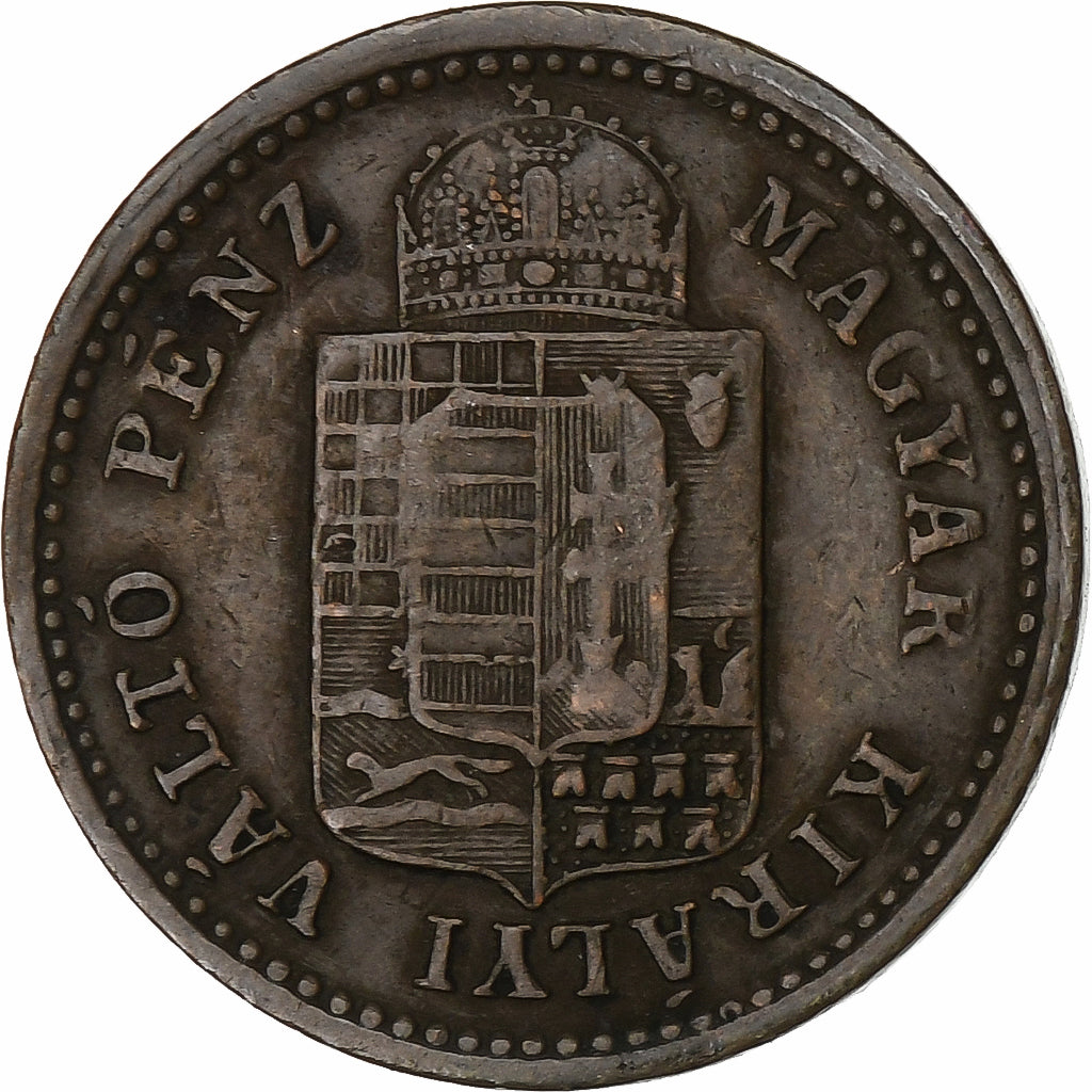 Ungheria, Franz Joseph I, Krajczar, 1885, Kremnica, Rame, BB+, KM:458
