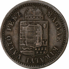 Hongarije, Franz Joseph I, Krajczar, 1885, Kremnica, Koper, ZF+, KM:458