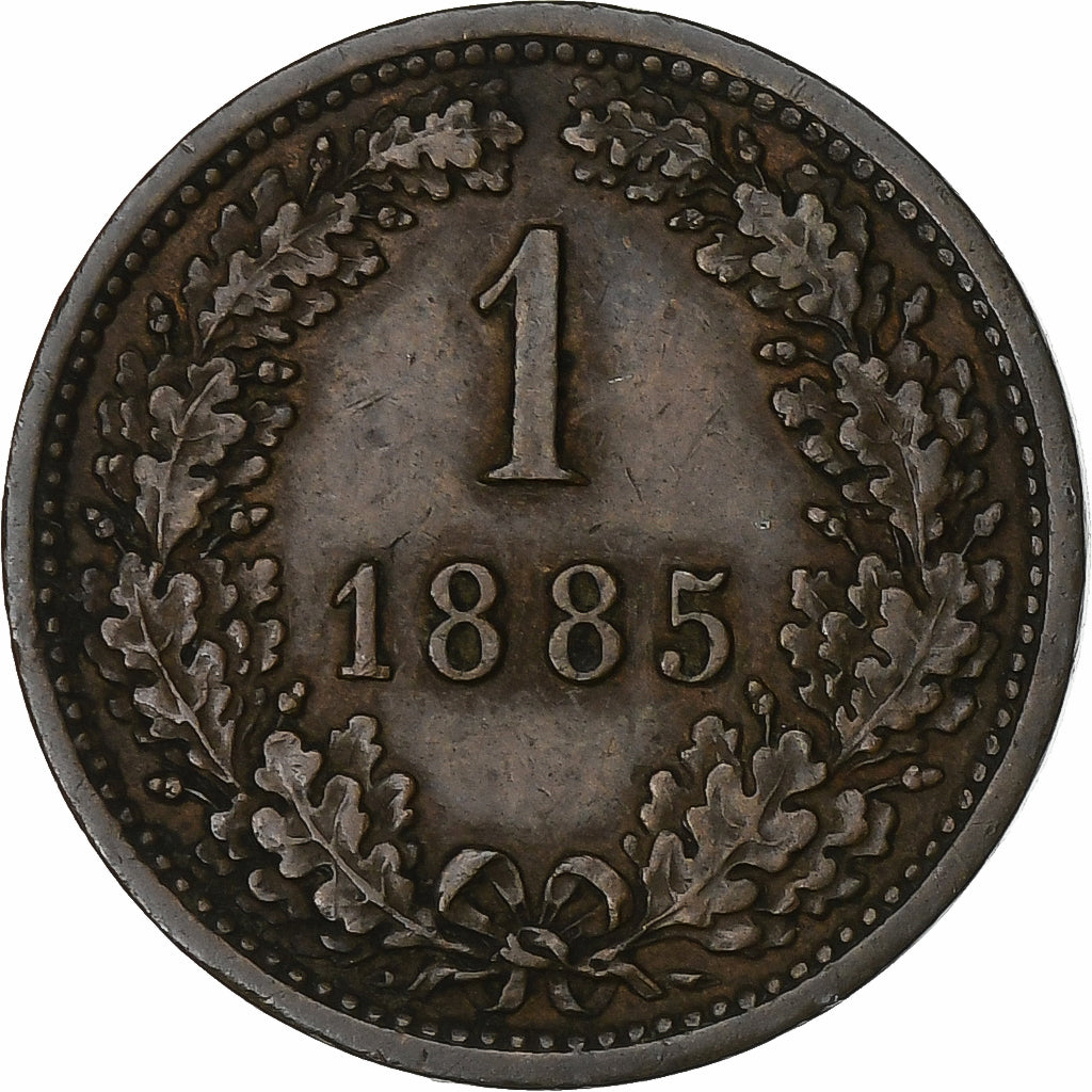 Austria, Franz Joseph I, Kreuzer, 1885, Rame, BB+, KM:2187