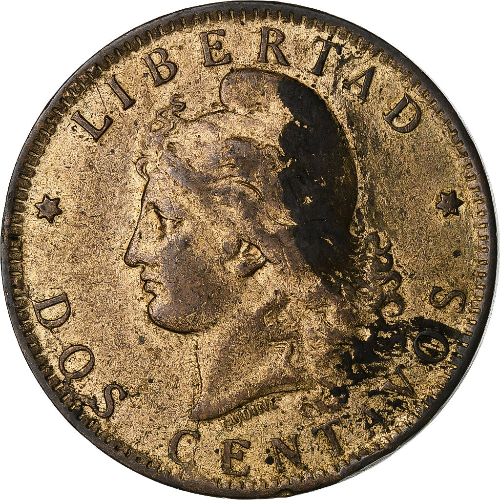 Argentinië, 2 Centavos, 1891, Bronzen, FR, KM:33