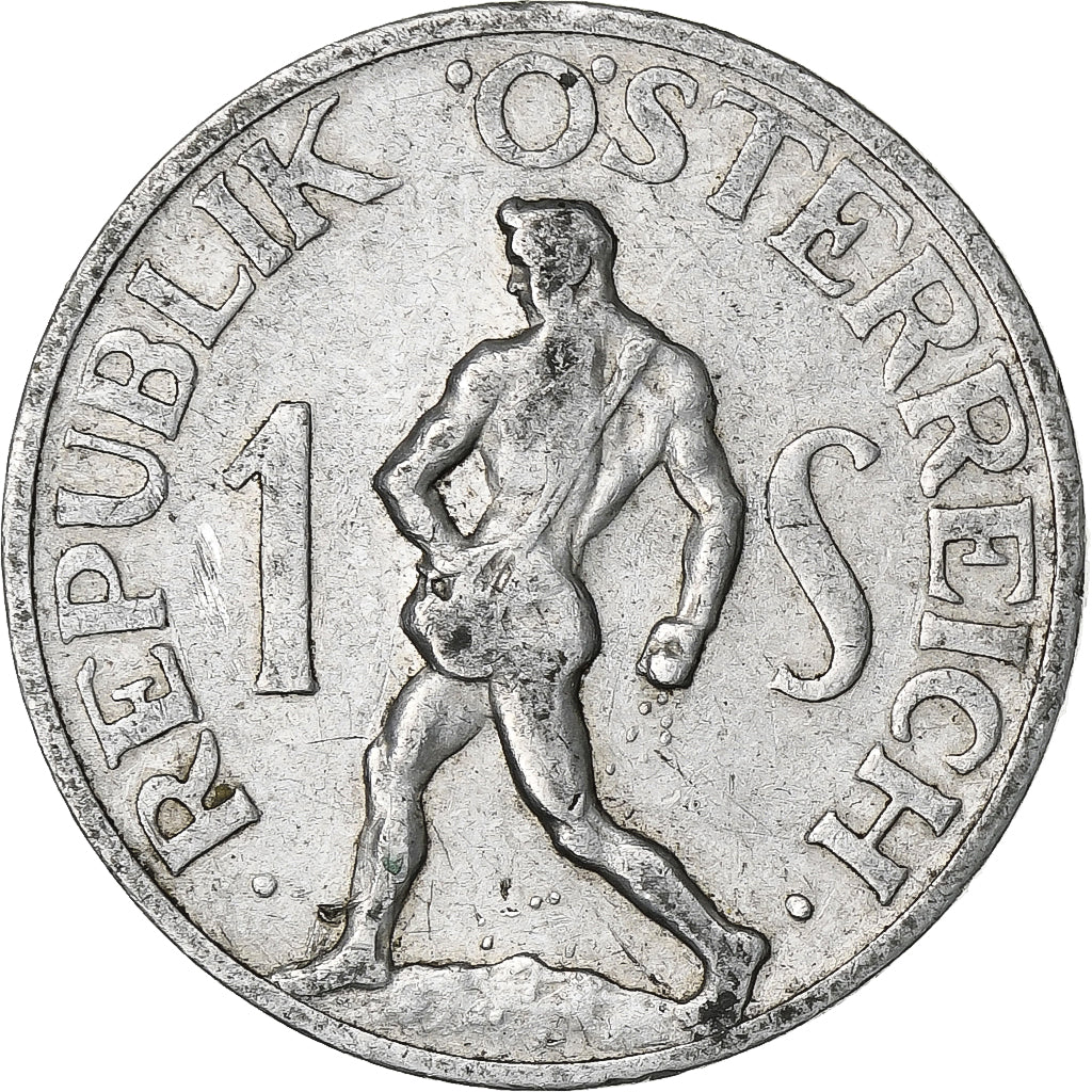 Coin, Austria, Schilling, 1947, Vienne, VF(30-35), Aluminum, KM:2871