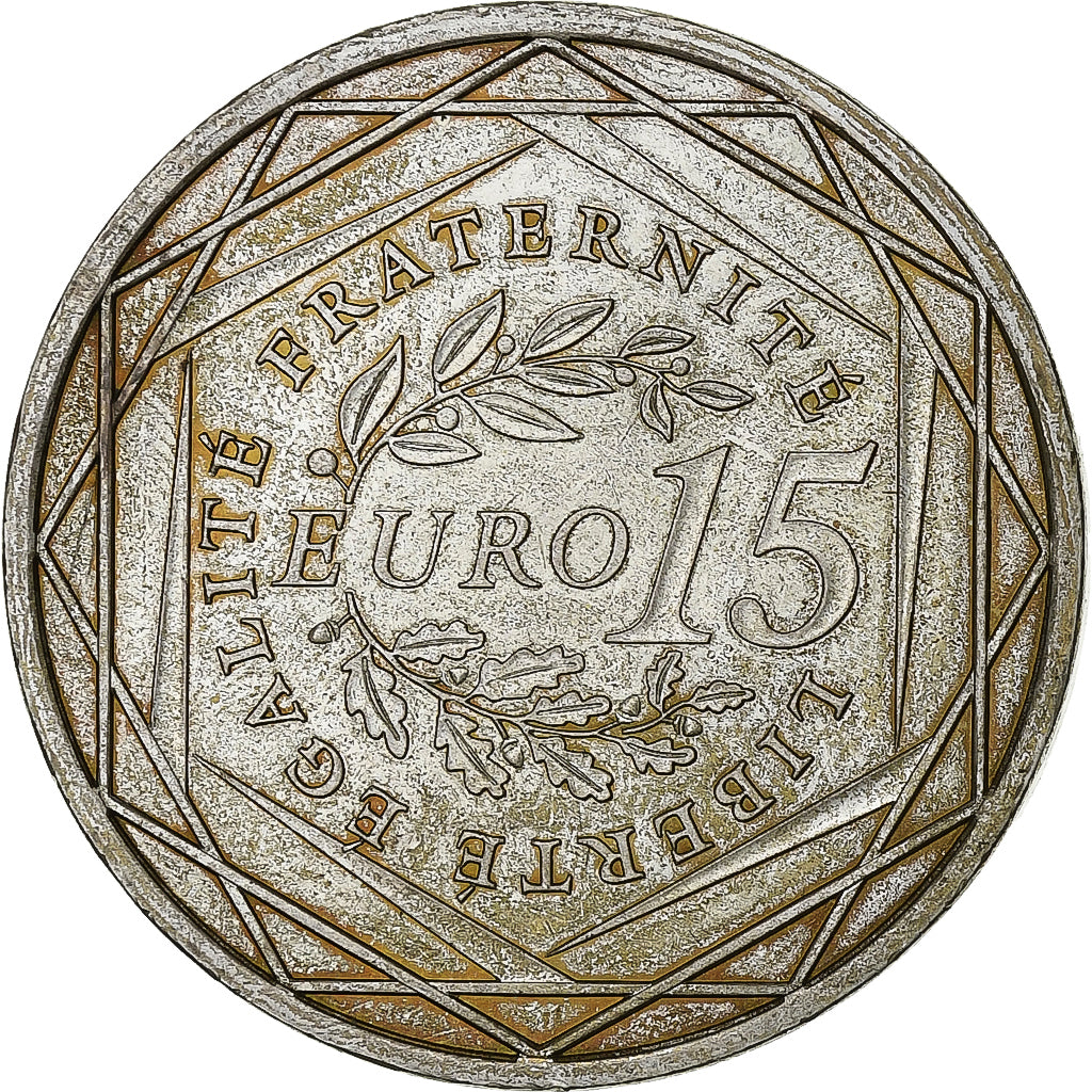 Frankreich, 15 Euro, Semeuse, 2008, VZ, Silber, Gadoury:EU288, KM:1535