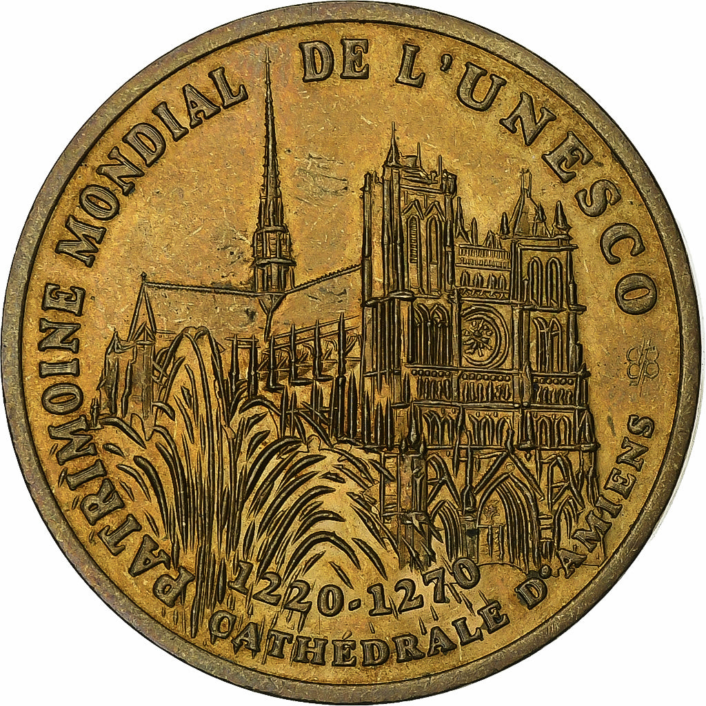 Francia, medaglia, 1 Ecu d'Amiens, Cathédrale, 1994-1995, Bronzo, BB