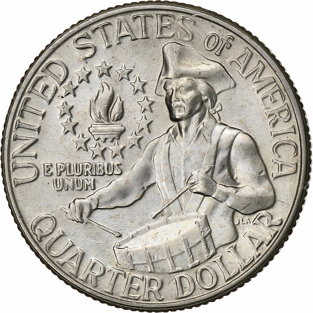 Stati Uniti, Quarter, Washington, 1976, Denver, Rame ricoperto in rame-nichel