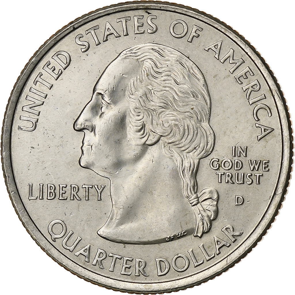 Estados Unidos da América, Quarter, Massachusetts, 2000, Denver, Cobre