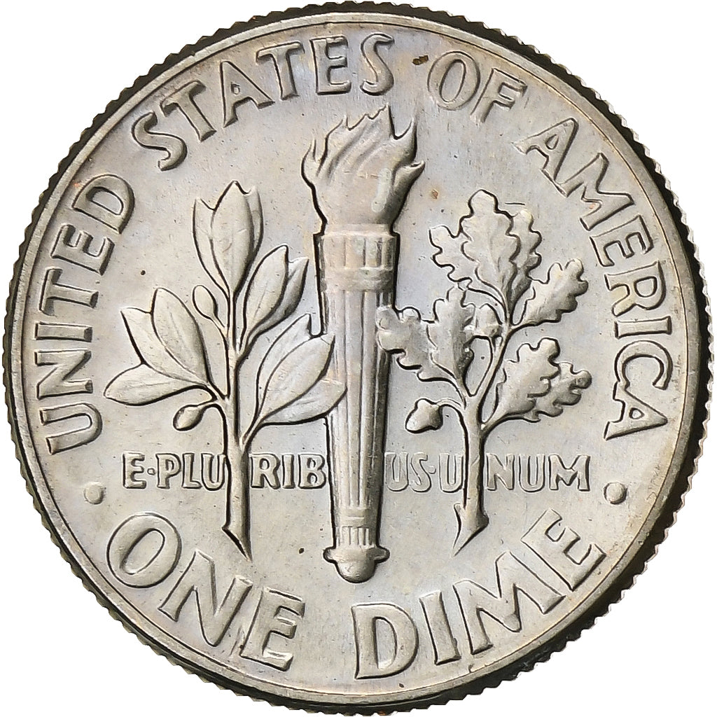 United States, Dime, Roosevelt Dime, 1972, U.S. Mint, Copper-Nickel Clad Copper