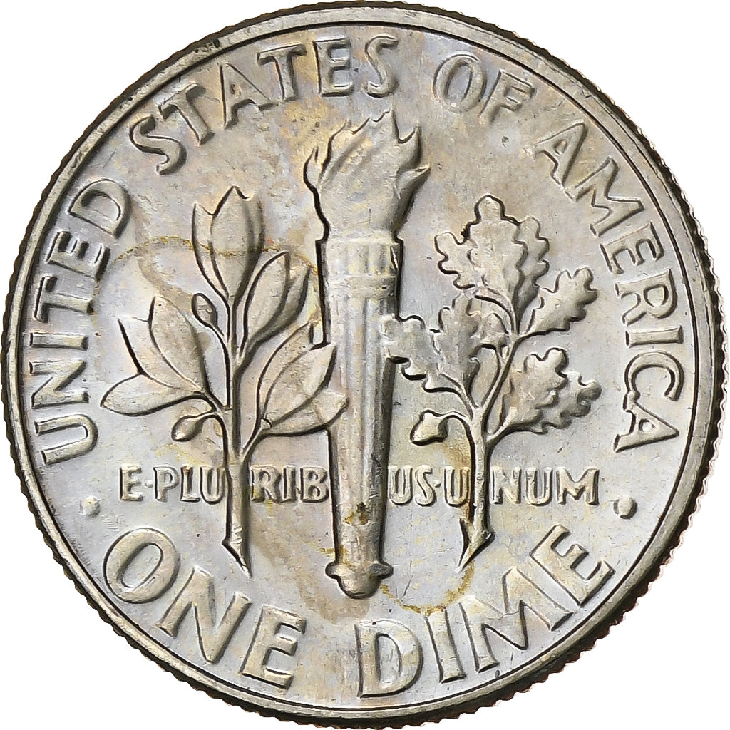 Verenigde Staten, Dime, Roosevelt, 1980, Denver, Copper-Nickel Clad Copper, UNC