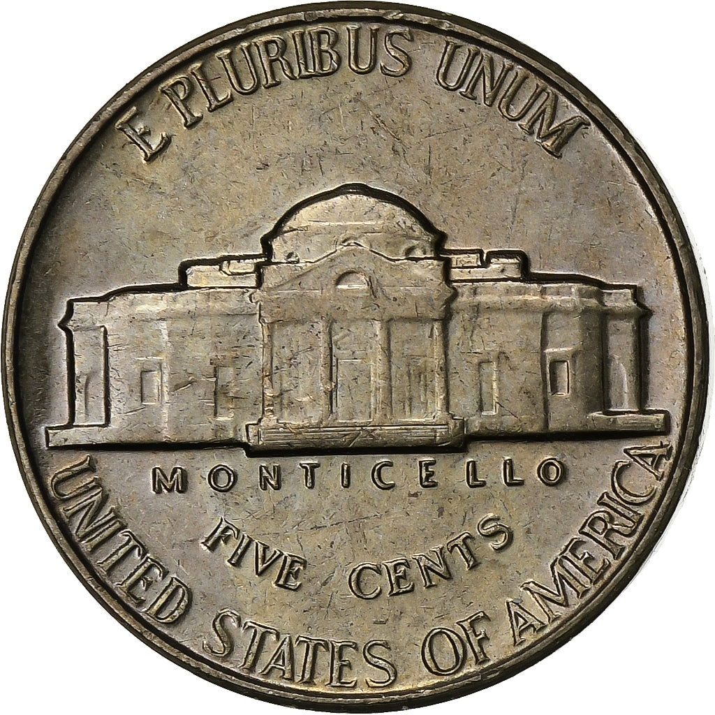 Verenigde Staten, 5 Cents, Jefferson Nickel, 1959, U.S. Mint, Cupro-nikkel, UNC