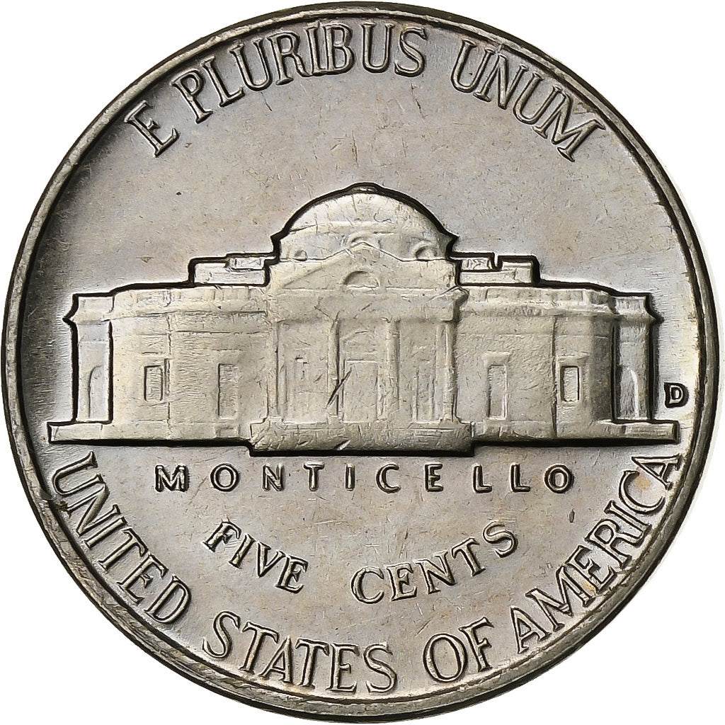 USA, 5 Cents, Jefferson Nickel, 1961, U.S. Mint, Miedź-Nikiel, MS(64), KM:A192