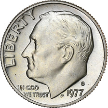 USA, Dime, 1977, San Francisco, Srebro, MS(65-70)