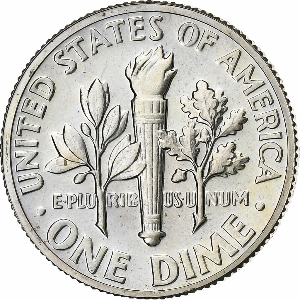 USA, Dime, 1977, San Francisco, Srebro, MS(65-70)