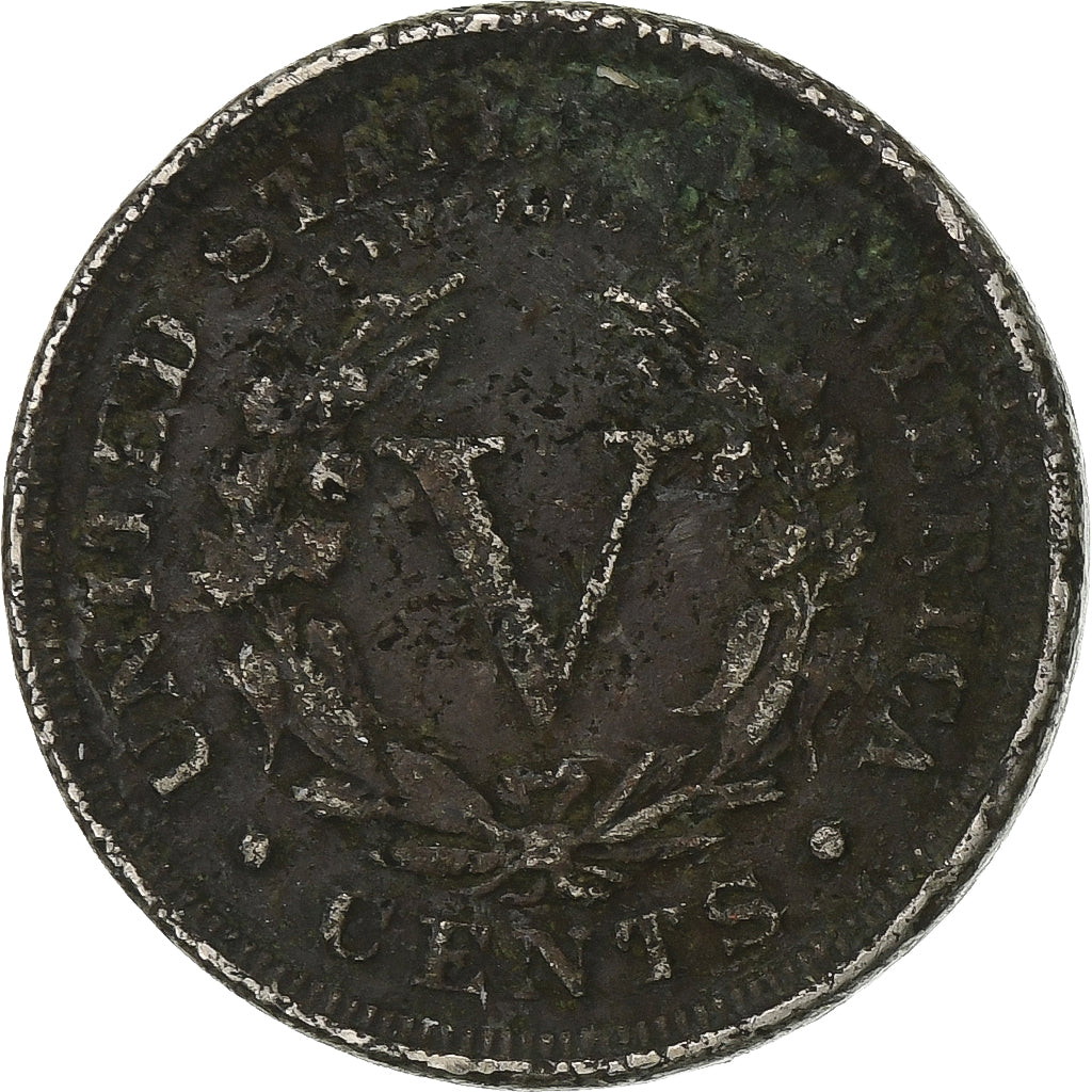 United States, 5 Cents, Liberty Nickel, 1900, U.S. Mint, Copper-nickel