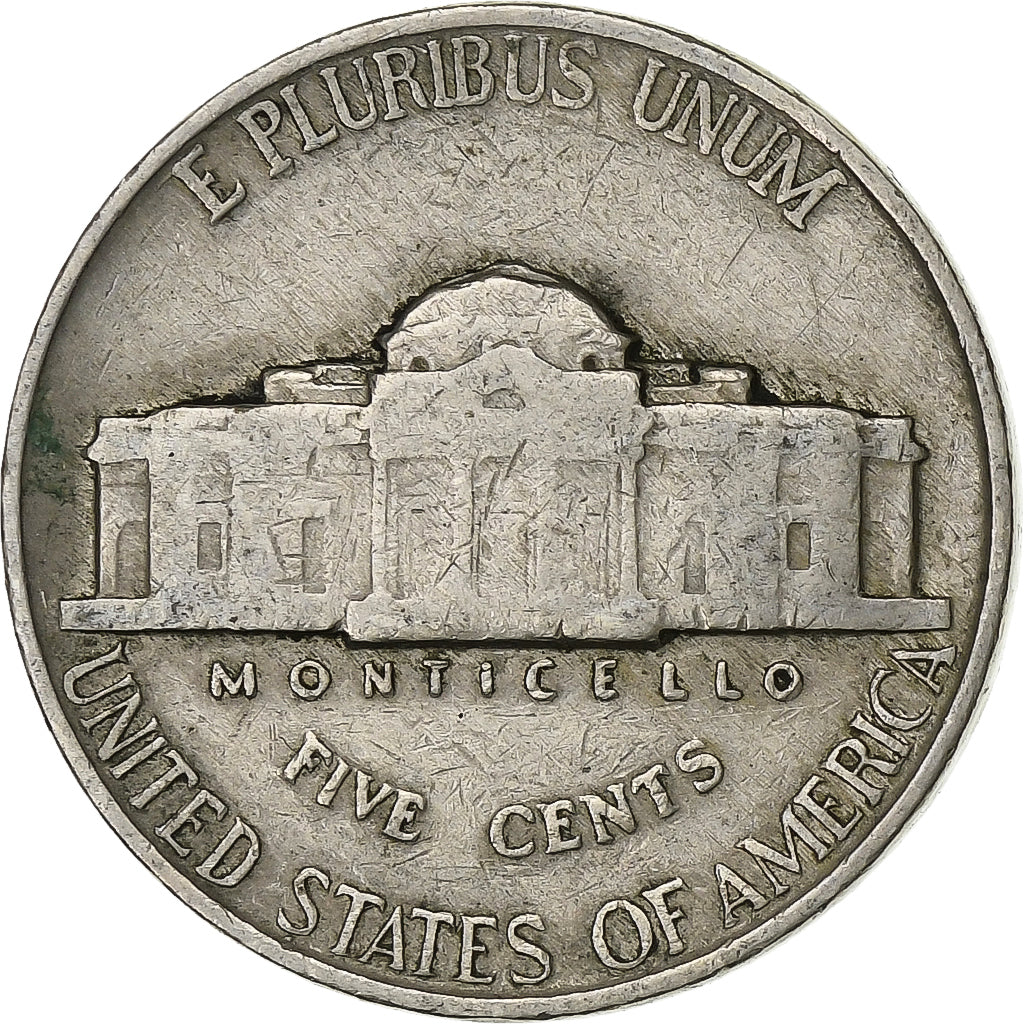USA, 5 Cents, Jefferson Nickel, 1940, U.S. Mint, Miedź-Nikiel, EF(40-45)