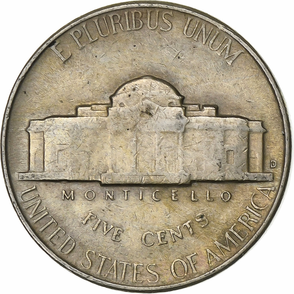 Vereinigte Staaten, 5 Cents, Jefferson Nickel, 1951, Philadelphia