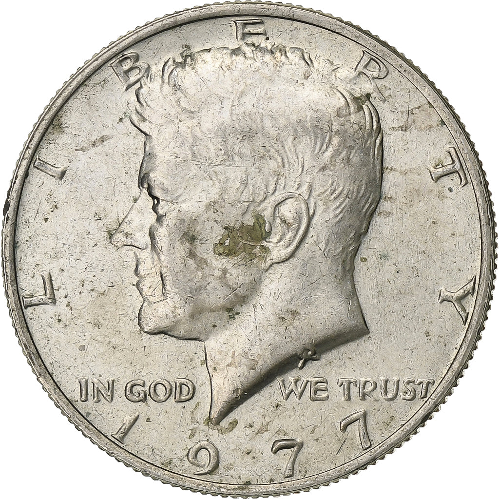 Stati Uniti, Half Dollar, Kennedy Half Dollar, 1977, U.S. Mint, Rame ricoperto