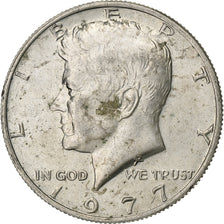 Stati Uniti, Half Dollar, Kennedy Half Dollar, 1977, U.S. Mint, Rame ricoperto