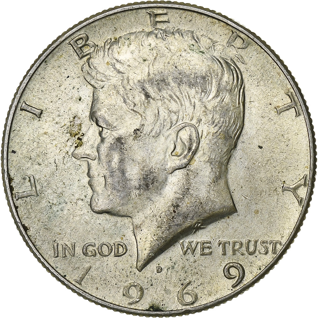 United States, Half Dollar, Kennedy Half Dollar, 1969, U.S. Mint, Silver