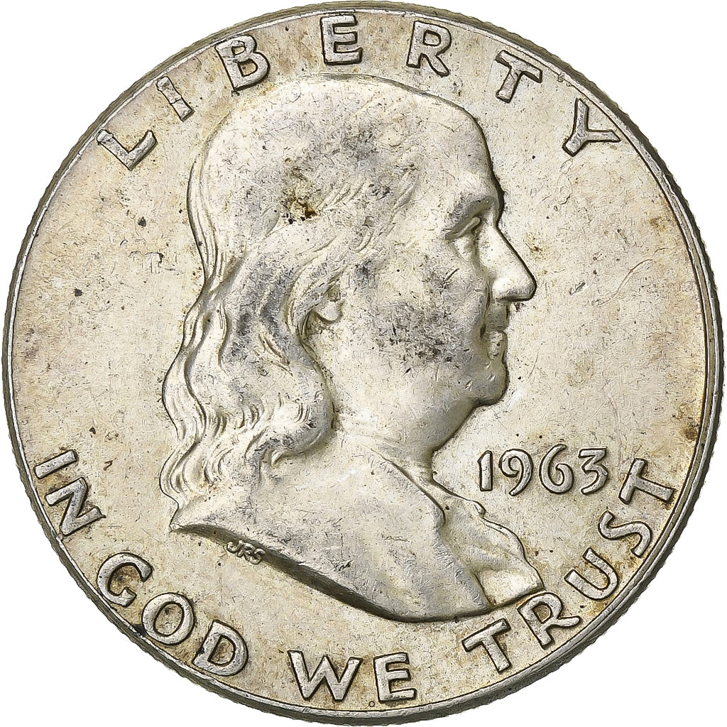 Estados Unidos da América, Half Dollar, Franklin Half Dollar, 1963, U.S. Mint