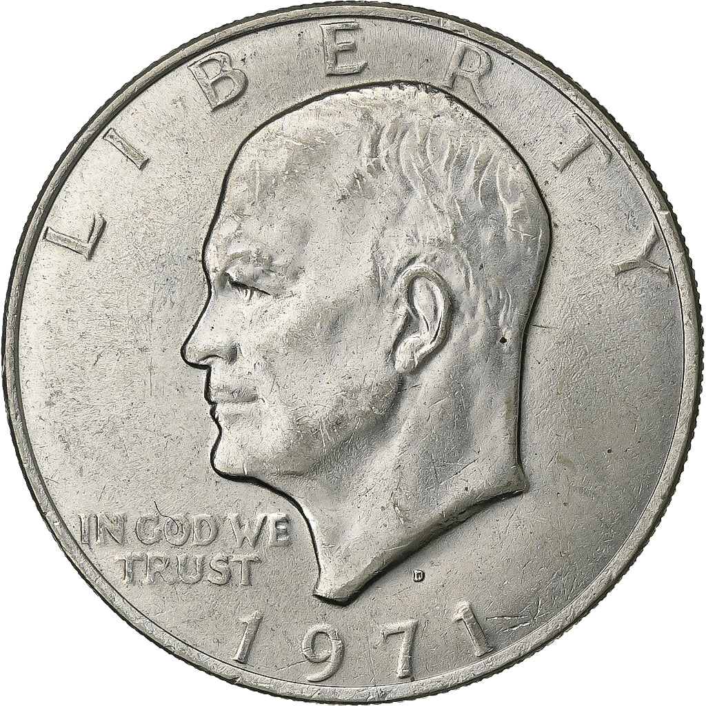 Verenigde Staten, Dollar, Eisenhower, 1971, Denver, Copper-Nickel Clad Copper