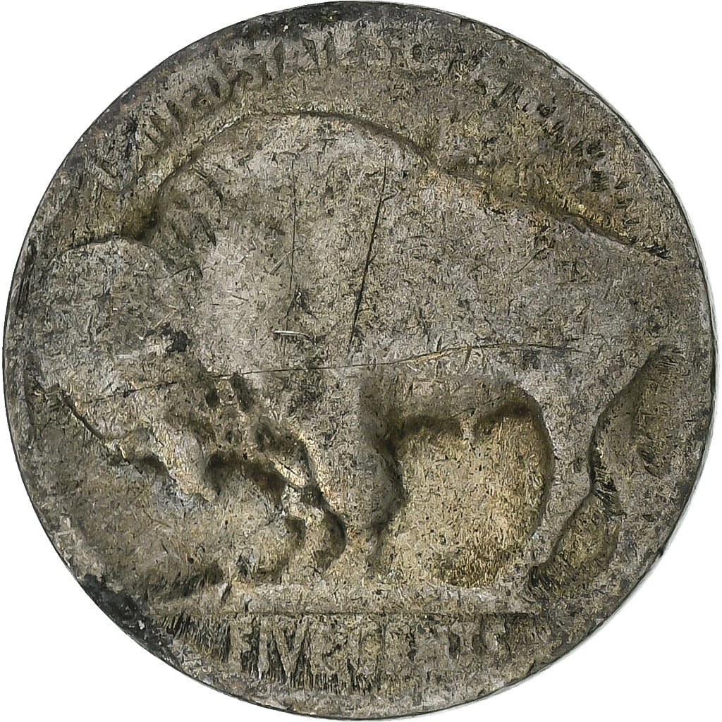 USA, 5 Cents, Buffalo Nickel, 1920, U.S. Mint, Miedź-Nikiel, VG(8-10), KM:134