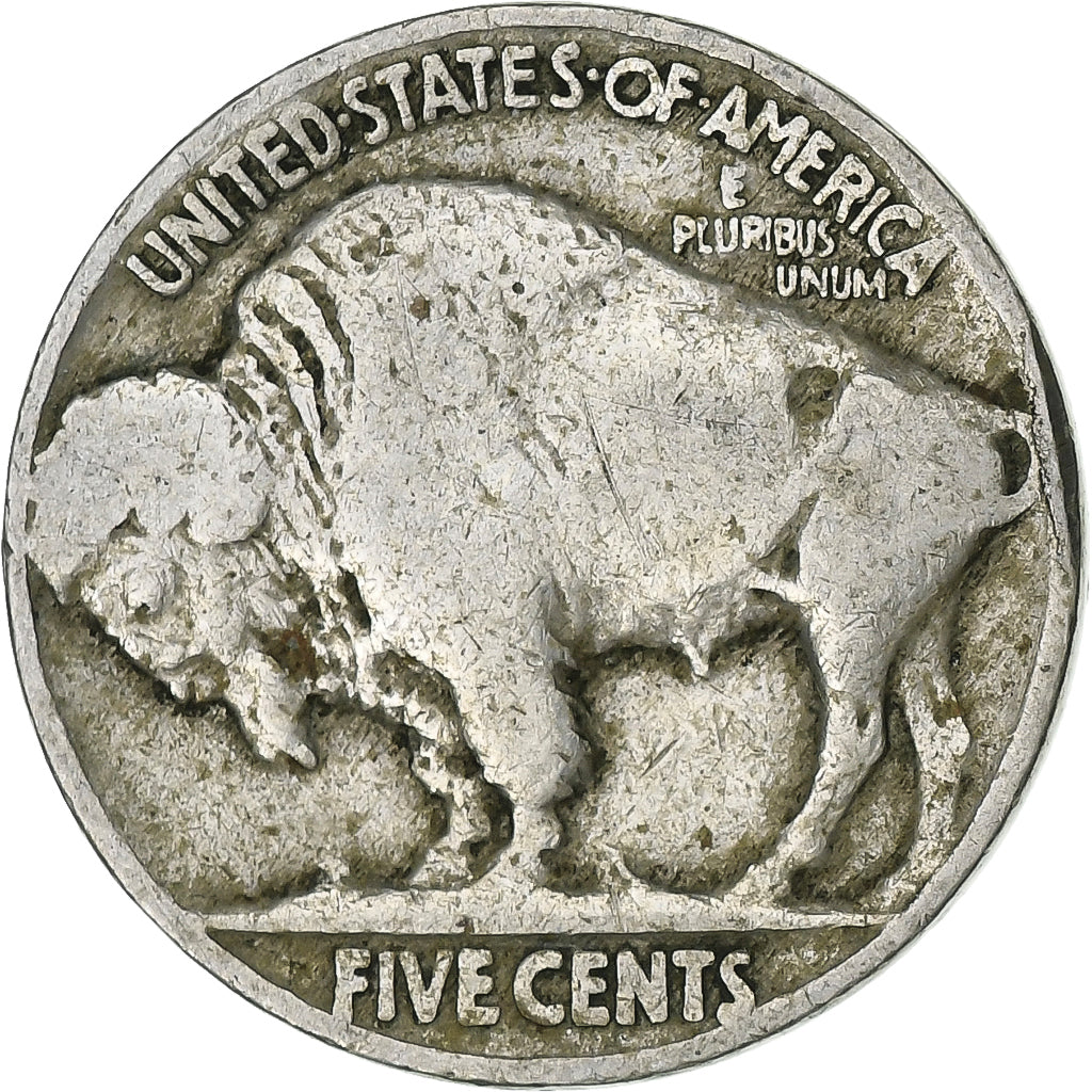 Estados Unidos, 5 Cents, Buffalo Nickel, 1929, Philadelphia, Cobre - níquel