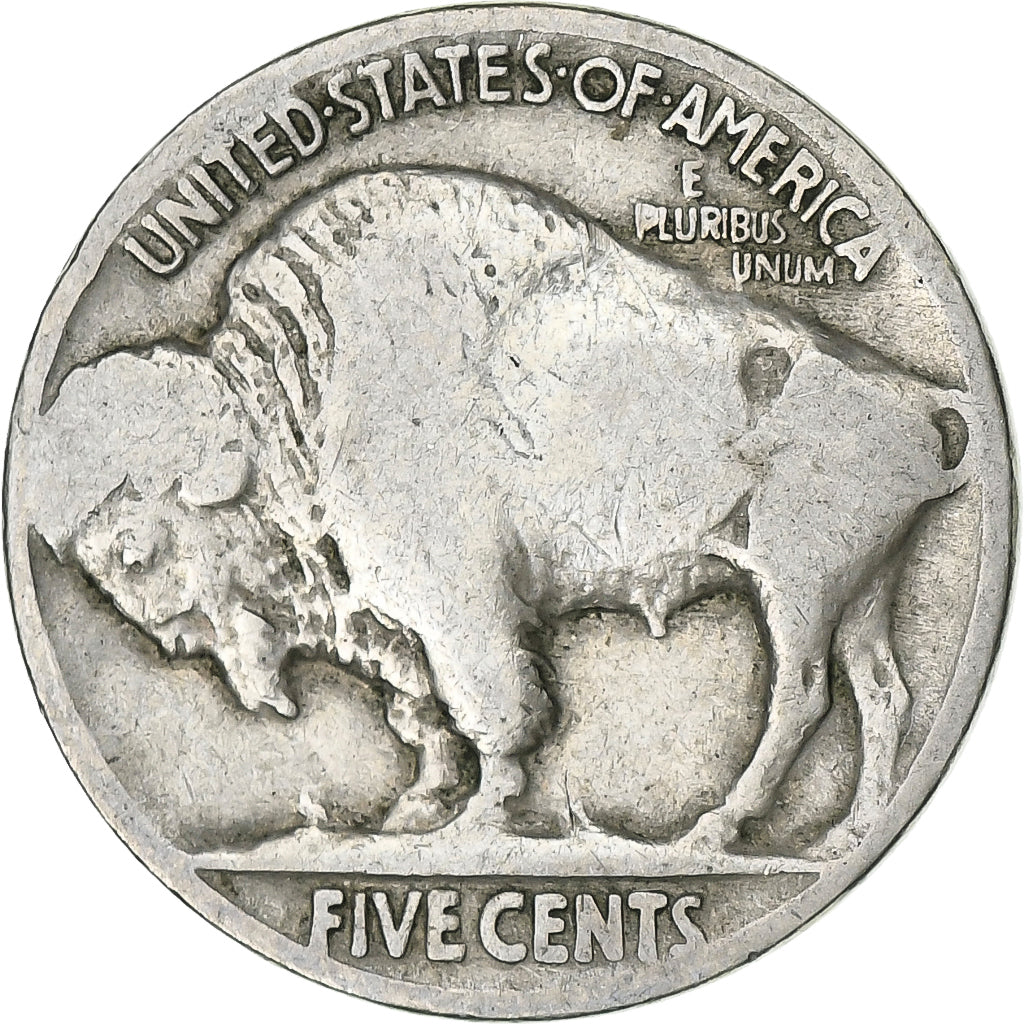 Verenigde Staten, 5 Cents, Buffalo Nickel, 1927, U.S. Mint, Cupro-nikkel, FR+