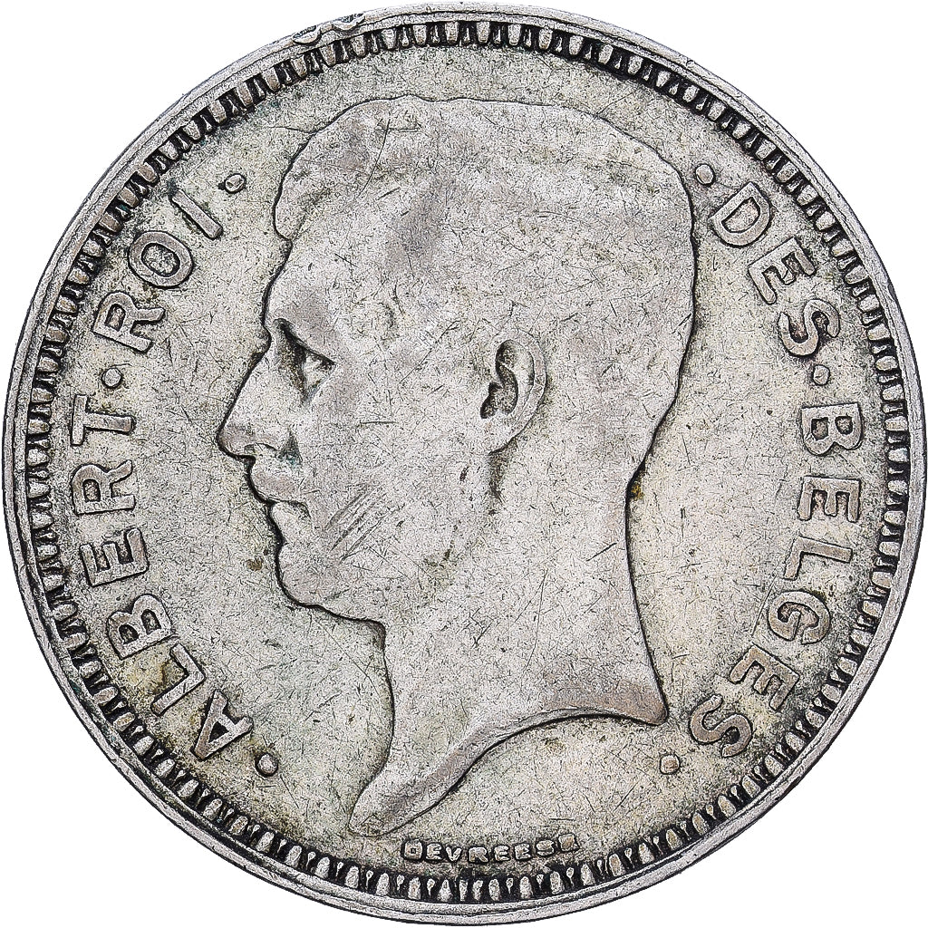 Belgique, Albert I, 20 Francs, 1934, Bruxelles, Argent, TTB
